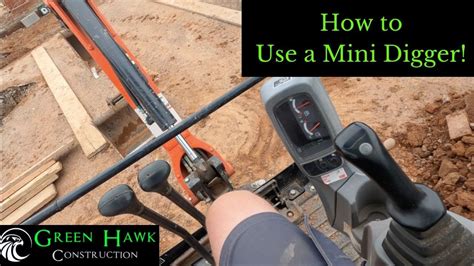 how to make a mini digger|how to drive mini excavator.